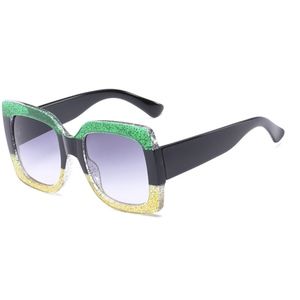 Oversized Glitter Sunglasses 💚💛😎